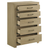 Hendricks Light Oak 5-drawer Bedroom Chest of Drawers by Coaster at Eve Furniture