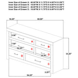 Hendricks Light Oak 6-drawer Bedroom Dresser Storage Cabinet by Coaster at Eve Furniture