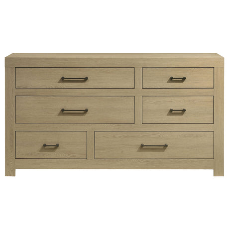 Hendricks Light Oak 6-drawer Bedroom Dresser Storage Cabinet by Coaster at Eve Furniture