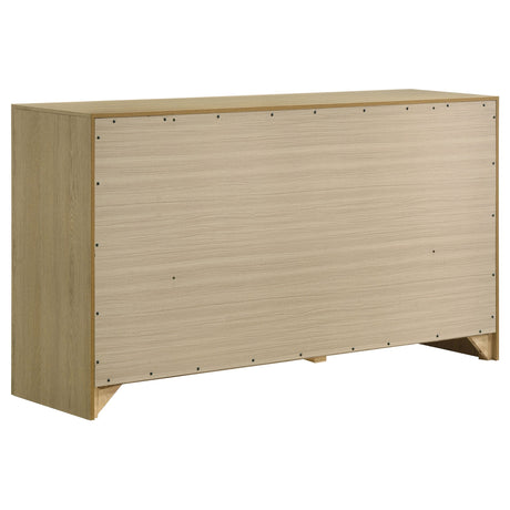 Hendricks Light Oak 6-drawer Bedroom Dresser Storage Cabinet by Coaster at Eve Furniture