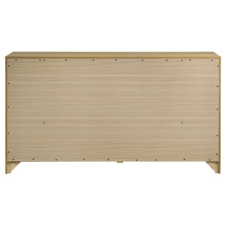 Hendricks Light Oak 6-drawer Bedroom Dresser Storage Cabinet by Coaster at Eve Furniture