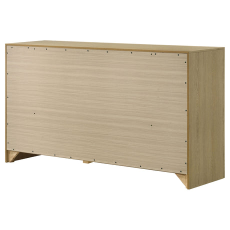 Hendricks Light Oak 6-drawer Bedroom Dresser Storage Cabinet by Coaster at Eve Furniture