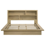 Hendricks Light Oak California King Bookcase Headboard Platform Bed by Coaster at Eve Furniture