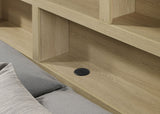 Hendricks Light Oak California King Bookcase Headboard Platform Bed by Coaster at Eve Furniture