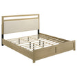 Hendricks Light Oak California King Panel Headboard Platform Bed by Coaster at Eve Furniture