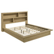 Hendricks Light Oak Eastern King Bookcase Headboard Platform Bed by Coaster at Eve Furniture