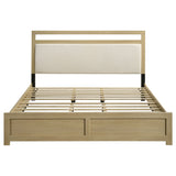 Hendricks Light Oak Eastern King Panel Headboard Platform Bed by Coaster at Eve Furniture