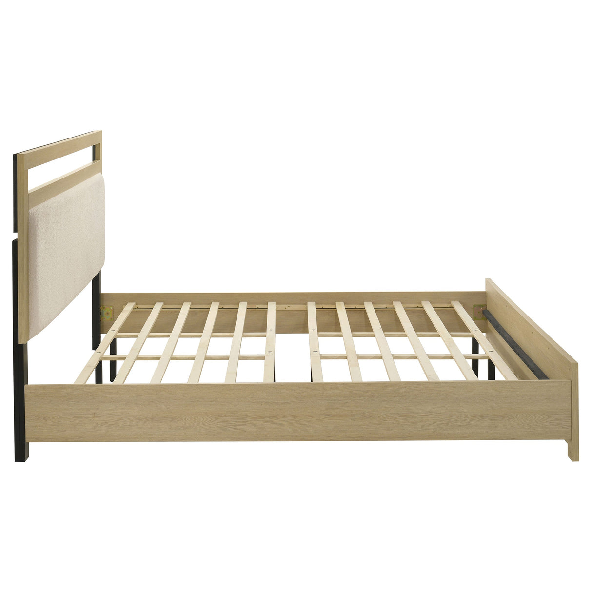 Hendricks Light Oak Eastern King Panel Headboard Platform Bed by Coaster at Eve Furniture