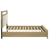Hendricks Light Oak Queen Panel Headboard Platform Bed by Coaster at Eve Furniture