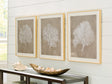 Hendridge Taupe/White Wall Art (Set of 3) by ASHLEY FURNITURE at Eve Furniture
