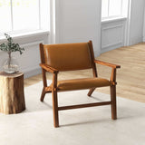 Hendrix Antique Tan Leather Arm Chair by Ashcroft Furniture at Eve Furniture