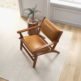 Hendrix Antique Tan Leather Arm Chair by Ashcroft Furniture at Eve Furniture