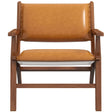 Hendrix Antique Tan Leather Arm Chair by Ashcroft Furniture at Eve Furniture