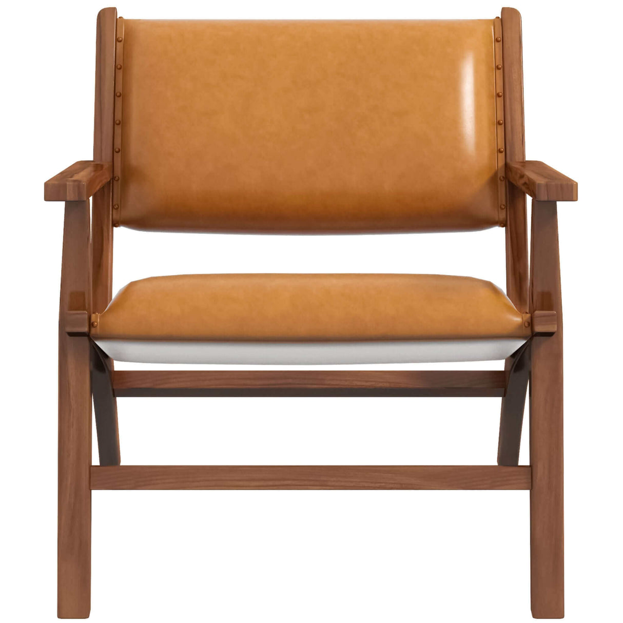 Hendrix Antique Tan Leather Arm Chair by Ashcroft Furniture at Eve Furniture