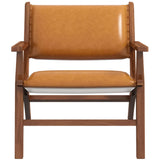 Hendrix Antique Tan Leather Arm Chair by Ashcroft Furniture at Eve Furniture