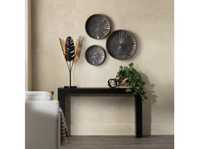 Hendrix Black Console Table by Crestview at Eve Furniture