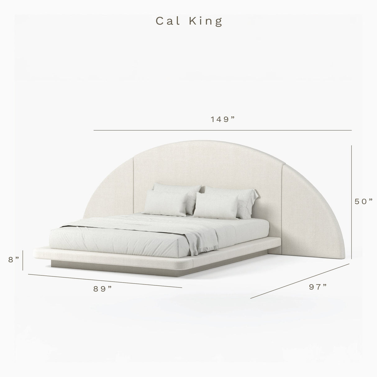 Hendrix Half Moon Bed [Made To Order] by Co.House Designs at Eve Furniture