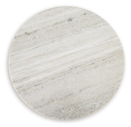 Henfield Beige/Brown Accent Table by Ashley at Eve Furniture