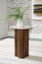 Henfield Beige/Brown Accent Table by Ashley at Eve Furniture