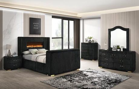 Henley Black Bedroom Set by New Era Innovations at Eve Furniture