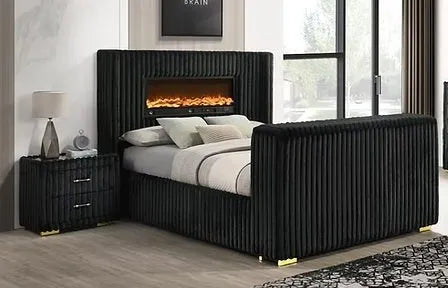 Henley Black Queen bed by New Era Innovations at Eve Furniture