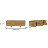Henley Brown 8 Drawer Dresser by MOES at Eve Furniture
