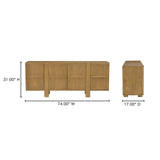 Henley Brown Sideboard by Moe's Home at Eve Furniture