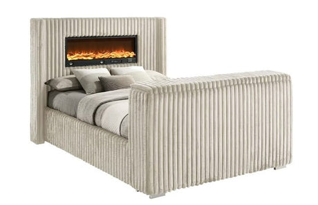 Henley Cream King bed by New Era Innovations at Eve Furniture