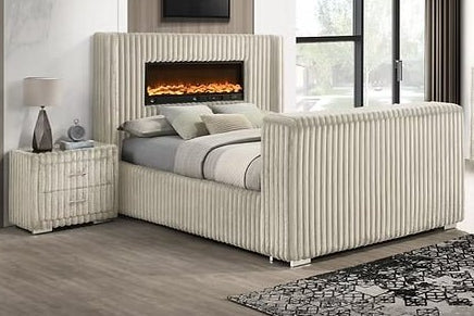 Henley Cream King bed by New Era Innovations at Eve Furniture