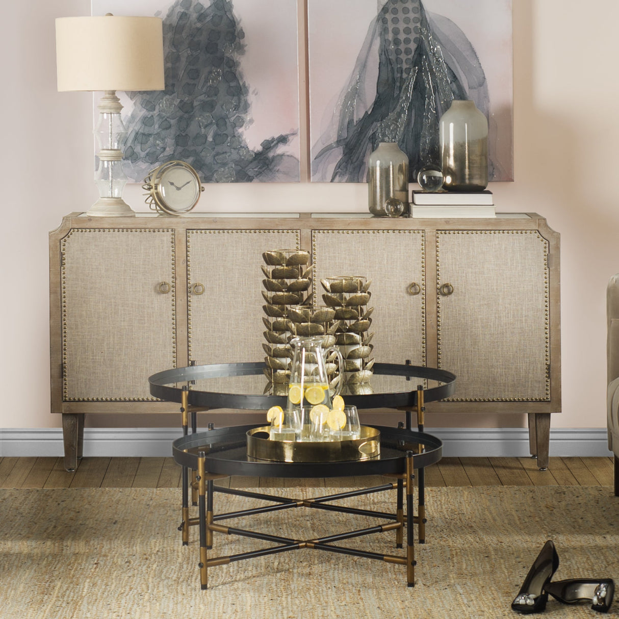 Henley I Small Bronze Metal Decorative Table Candle Holder by Mercana at Eve Furniture