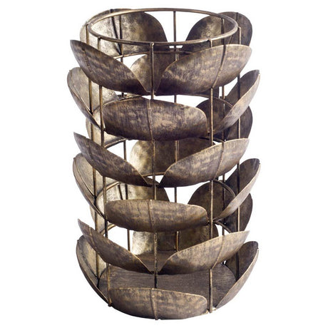 Henley I Small Bronze Metal Decorative Table Candle Holder by Mercana at Eve Furniture