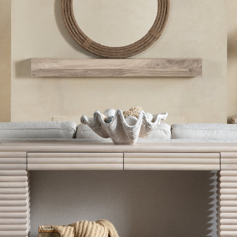 Henley White Resin Shell Sculpture by Crestview at Eve Furniture