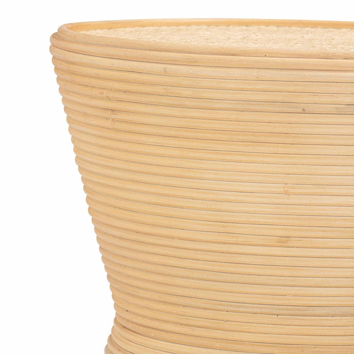 Henri Natural Rattan Side Table by TOV Furniture at Eve Furniture