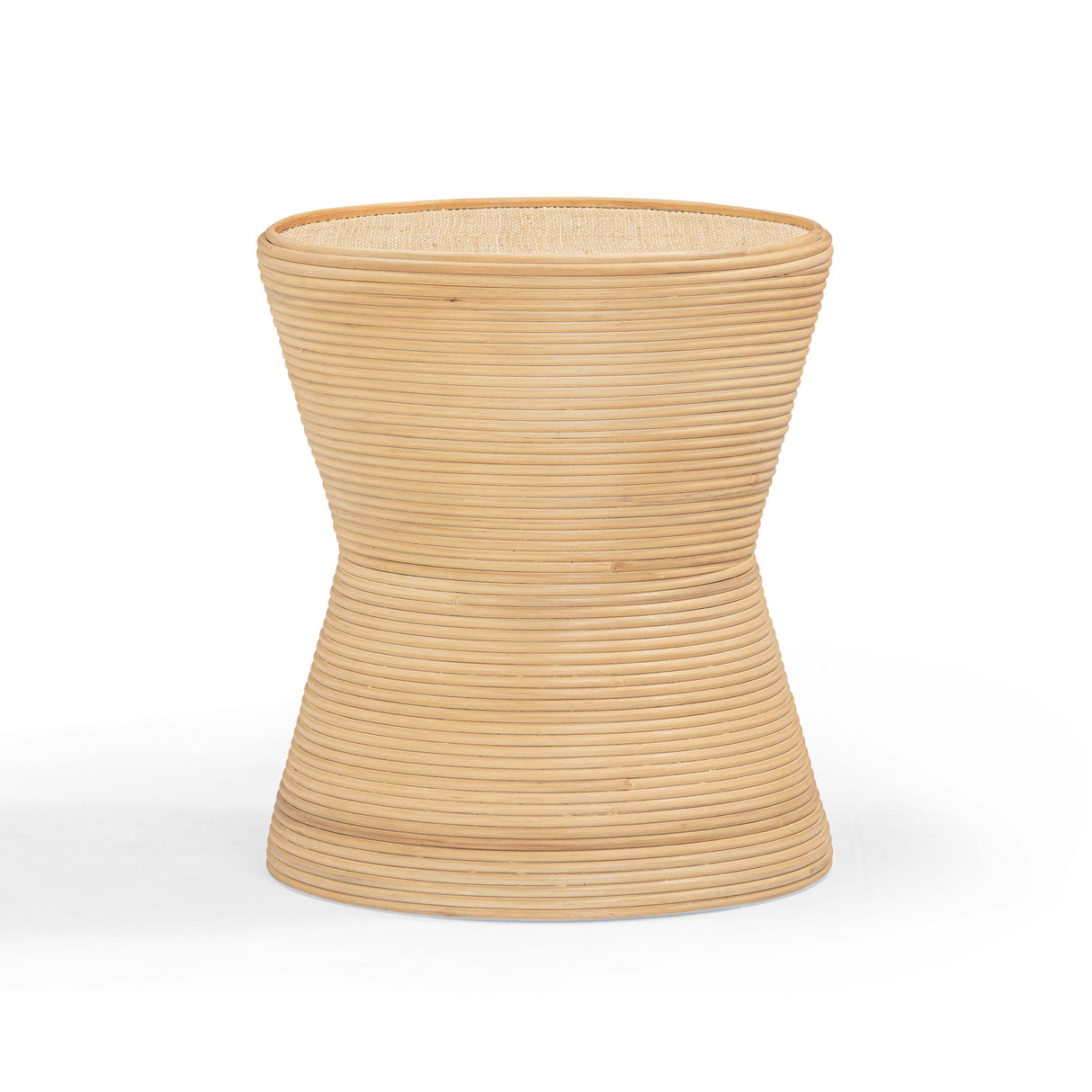 Henri Natural Rattan Side Table by TOV Furniture at Eve Furniture