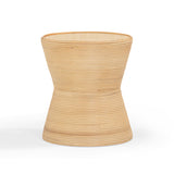 Henri Natural Rattan Side Table by TOV Furniture at Eve Furniture
