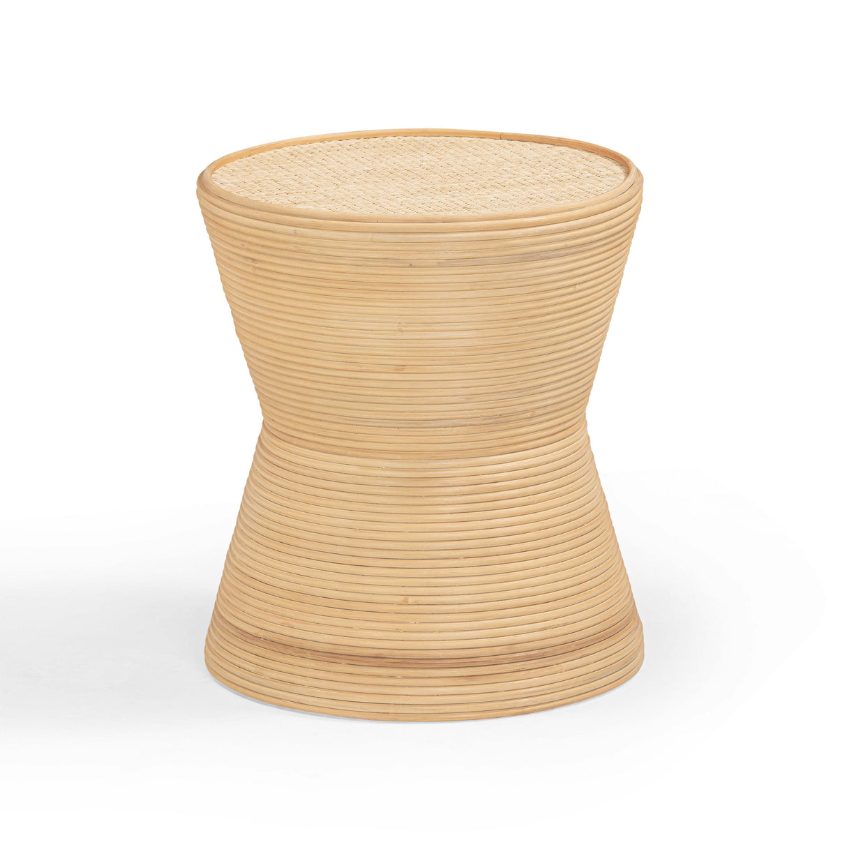 Henri Natural Rattan Side Table by TOV Furniture at Eve Furniture