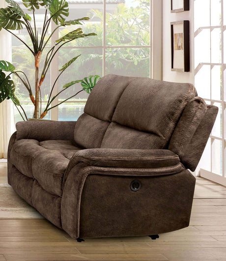 Henricus Dark Brown Sofa & Loveseat by Furniture of America at Eve Furniture