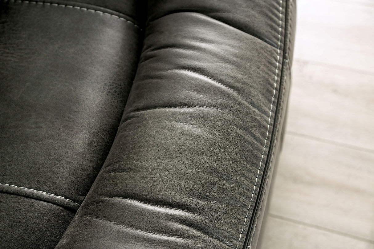 Henricus Dark Gray Sofa & Loveseat by Furniture of America at Eve Furniture