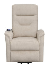 Henrietta Beige Power Lift Recliner with Storage Pocket by Coaster at Eve Furniture