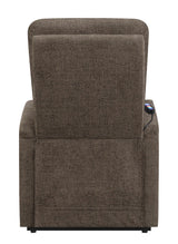 Henrietta Brown Power Lift Recliner with Storage Pocket by Coaster at Eve Furniture
