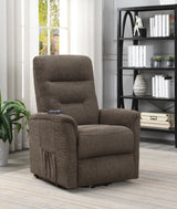 Henrietta Brown Power Lift Recliner with Storage Pocket by Coaster at Eve Furniture