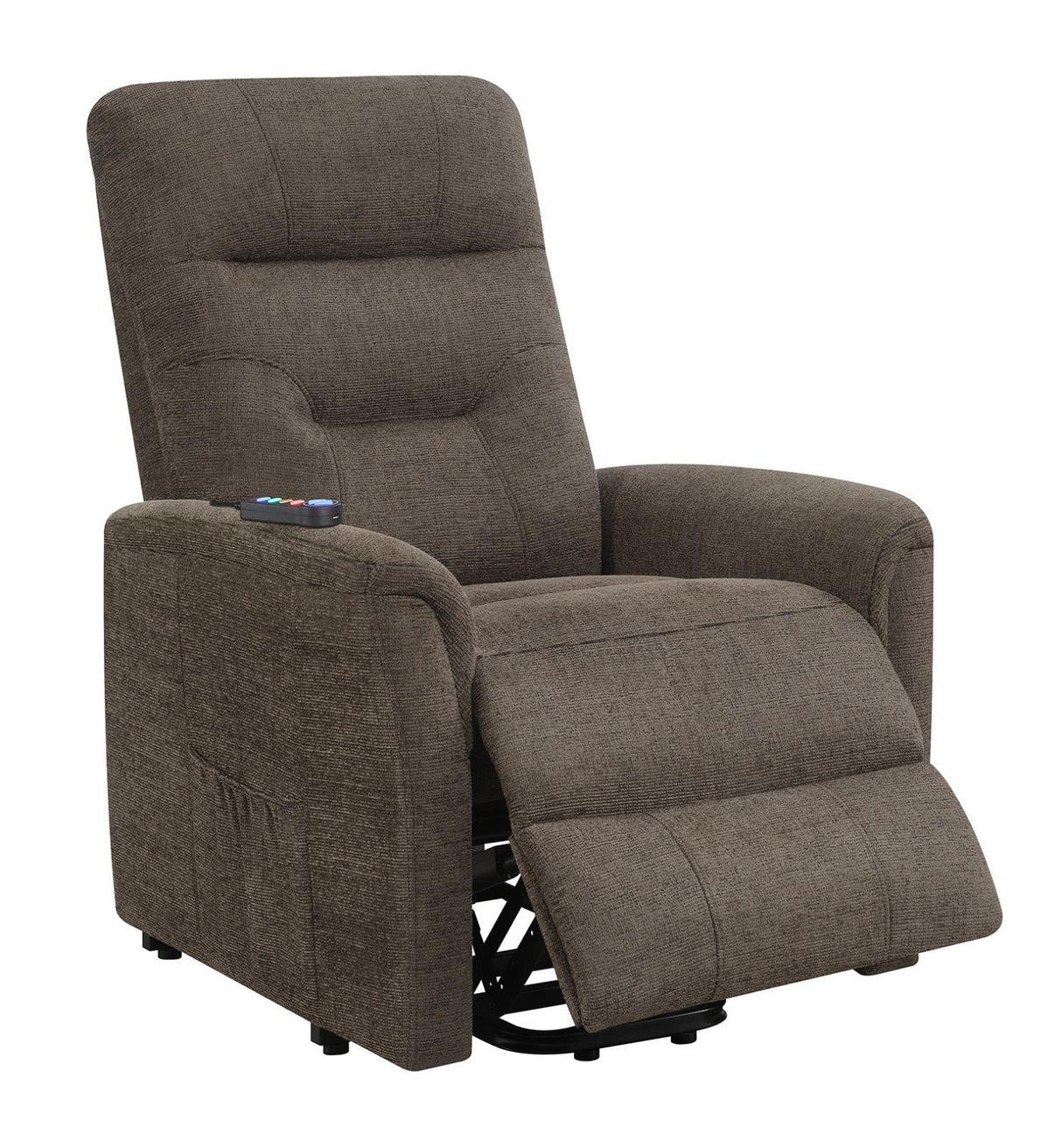 Henrietta Brown Power Lift Recliner with Storage Pocket by Coaster at Eve Furniture