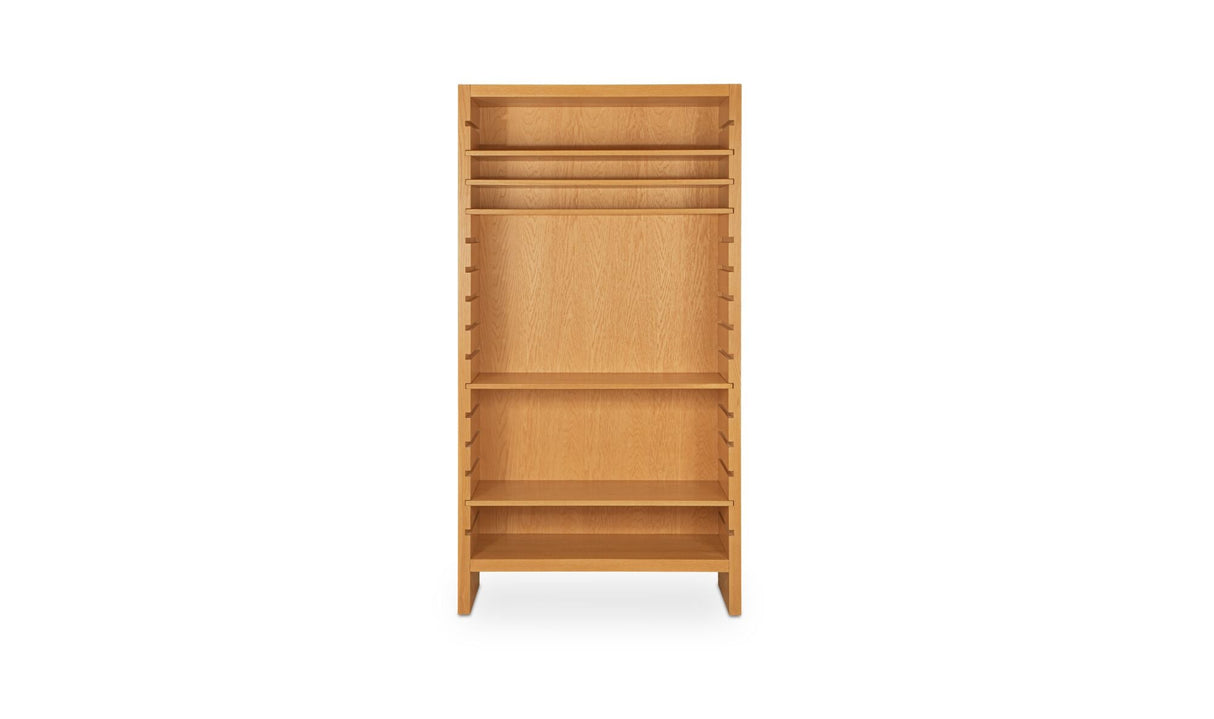 Henrik Bookcase Natural by Moe's Home at Eve Furniture