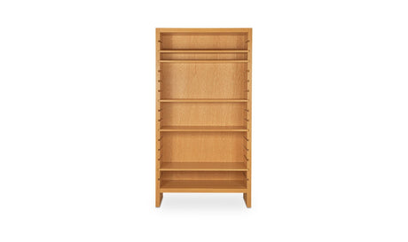 Henrik Bookcase Natural by Moe's Home at Eve Furniture