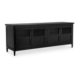 Henry Black Metal Media Unit by Moe's Home at Eve Furniture