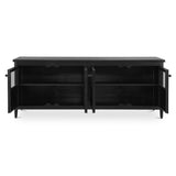 Henry Black Metal Media Unit by Moe's Home at Eve Furniture