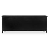 Henry Black Metal Media Unit by Moe's Home at Eve Furniture