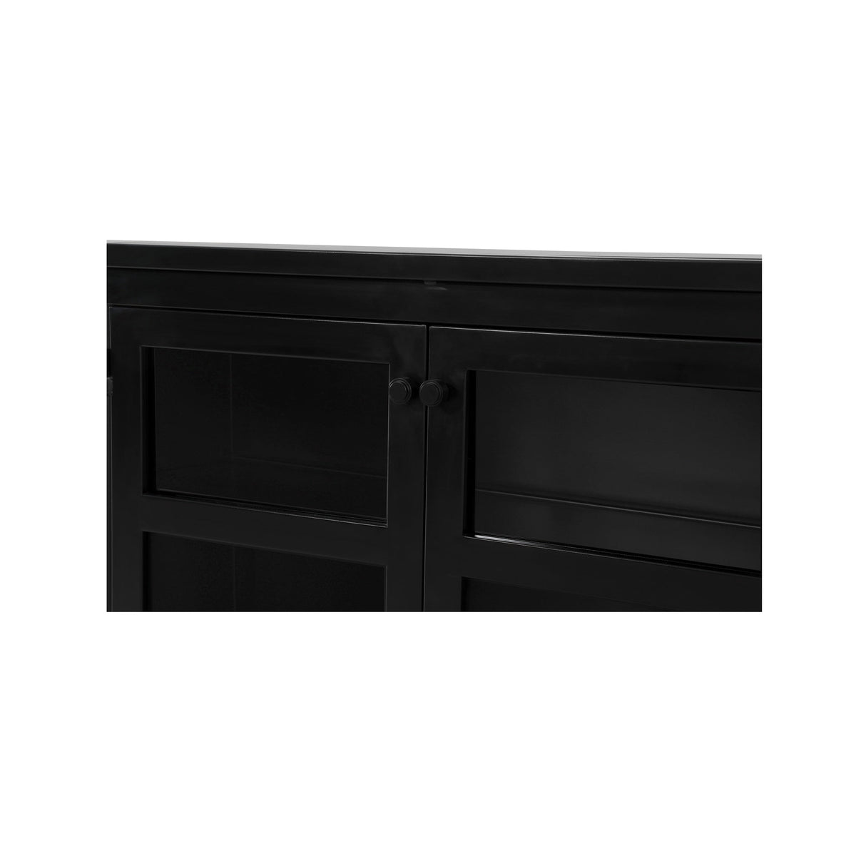Henry Black Metal Media Unit by Moe's Home at Eve Furniture