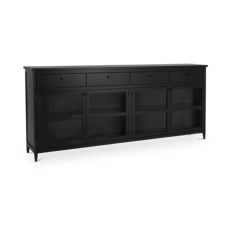 Henry Black Metal Sideboard by MOES at Eve Furniture