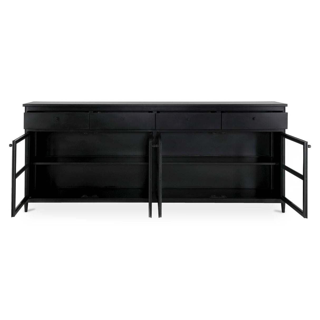 Henry Black Metal Sideboard by MOES at Eve Furniture